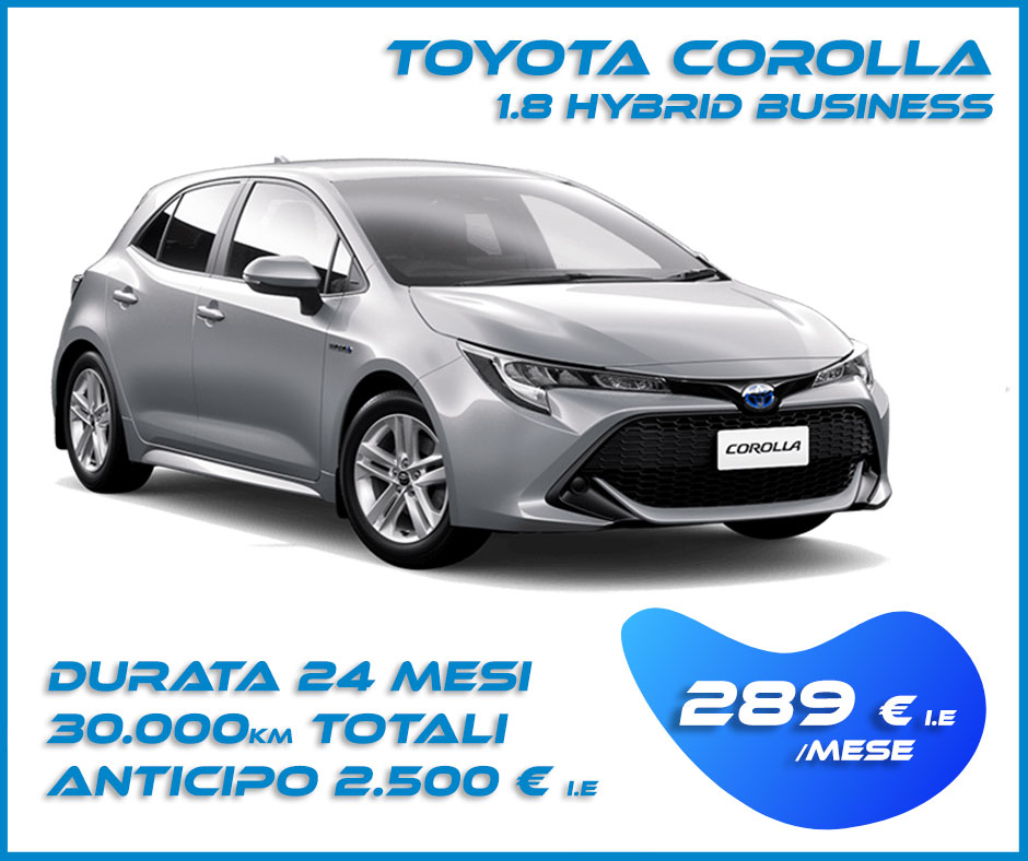 articolo offerta corolla berlina